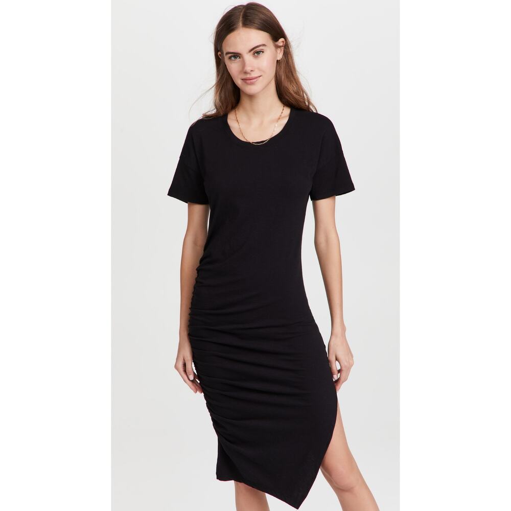 New Sundry Side Shirred Midi Dress Women's Size 0/XS
